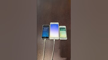 iPhone 5s on iOS 7 vs iPhone 6 Plus on iOS 9 vs iPhone SE on iOS 10 boot up test #shorts #iphone