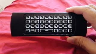 MX3 - L 3 in 1 2.4GHz Wireless Air Mouse QWERTY Keyboard - Black