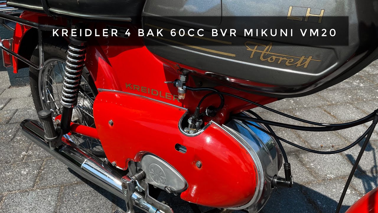 Kreidler 4 bak 60cc BVR | Mikuni VM20