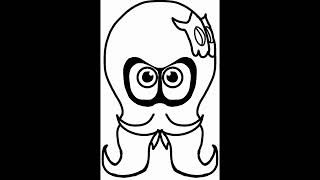 This a splatoon octoling vtuber model line art #Splatoon3