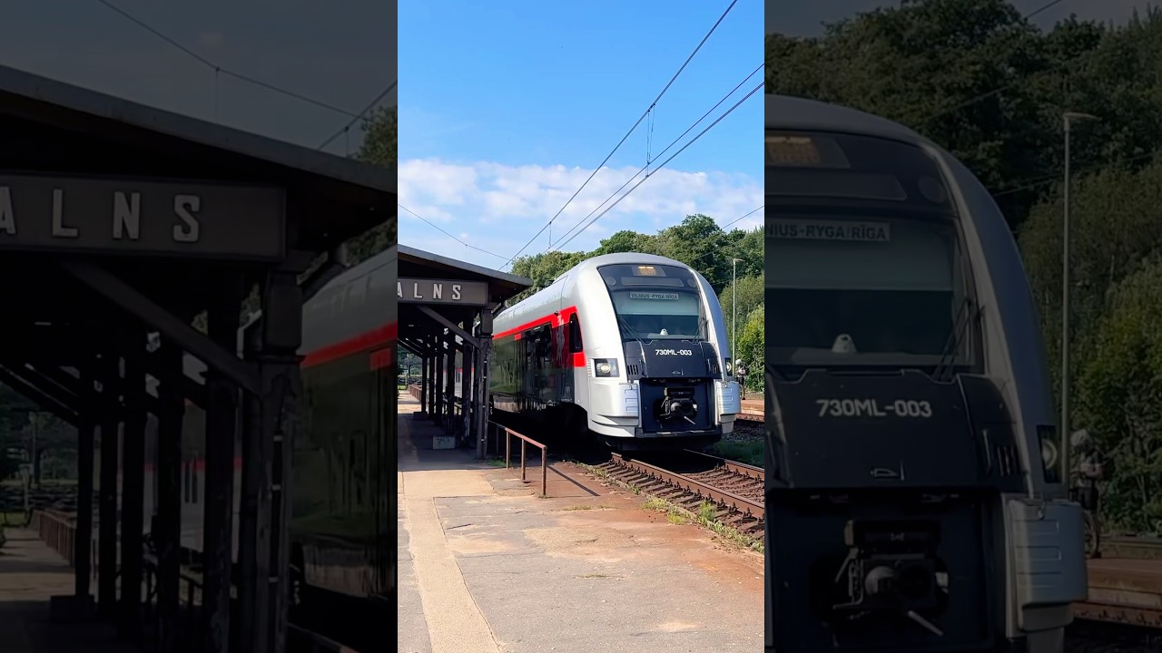 Pesa 730ML train in Tornakalns 🇱🇻🇱🇹