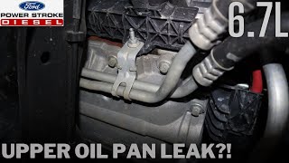 Upper Oil Pan Leak & Rear Main Seal FIXING UNDER WARRANTY 2019 F250 *6.7L Diesel*