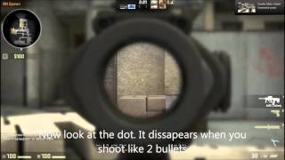 [CS:GO] - Bug - Scope dot dissapears faster when on a server than playing offline