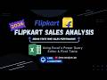 Flipkart Sales Performance Analysis Dashboard ,Created by Excel (version 2024)