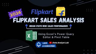 Flipkart Sales Performance Analysis Dashboard ,Created by Excel (version 2024)