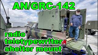 US Army RATT Rig Radio Teletype Shelter AN/GRC-142 Series Mount on CUCV