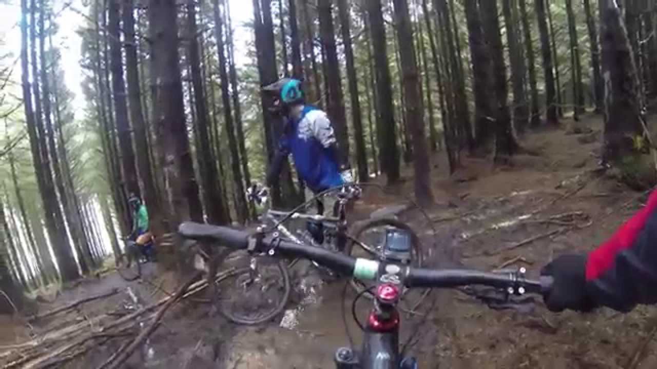 Bikepark Wales. Red Red Black Black.