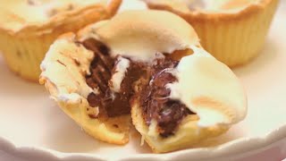 マシュマロとヌテラのスモア風カップクッキー｜C CHANNELレシピ