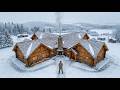 He Built Four Cabins and Joined Their Roofs Into One — All Four Families Heated by a Single Fire