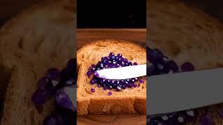 Trending asmr crystals on bread 🍞 #shorts #satisfying #asmr #viral #oddlysatisfying#food #trending