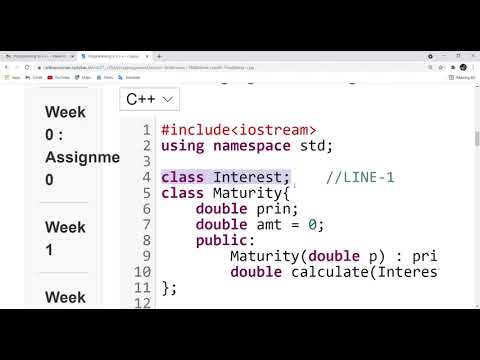 NPTEL Week 4 Assignment Programming in c++ | Swayam Assignment Solution code