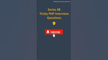 PHP Array Tricky Interview Questions Series8. #php #phpinterview #phptrickyquestions #yt #ytshorts
