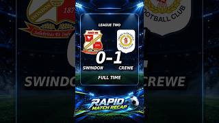 BIG AWAY WIN! Swindon Town 0-1 Crewe Alexandra | REACTION Rapid Review