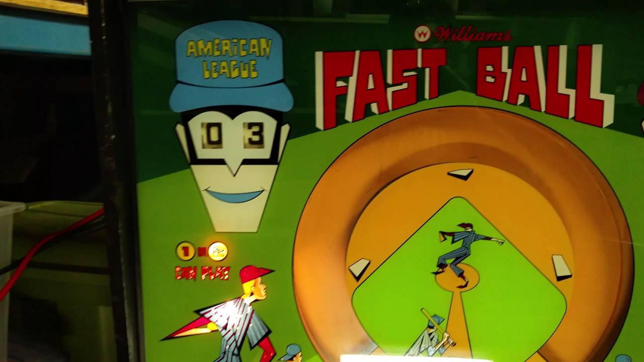 Williams Fast Ball pitch and bat baseball game 2 player gameplay
