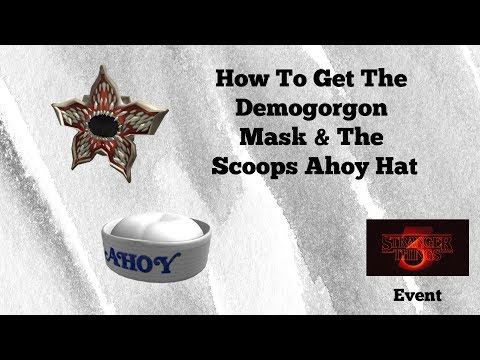 Roblox Time Stranger Things 3 Event How To Get The - event free items scoops ahoy hat and demogorgon mask roblox stranger things