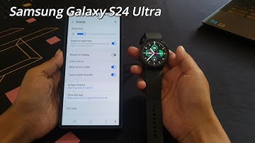 How to enable or disable adaptive brightness for your Galaxy Watch from Samsung Galaxy S24 Ultra