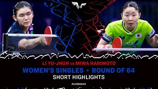 Li Yu-Jhun vs Miwa Harimoto | Short Highlights | WS R64 | #USSmash 2026