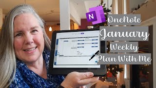 2024 OneNote January Weekly Plan With Me