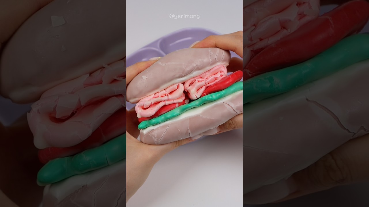 Satisfying Miniature: Making a School Lunchbox with Jambon Sandwich ASMR (No talking)