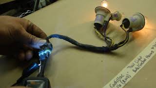 OEM 82 Cadillac Deville RWD TAIL LIGHT BULB SOCKET WIRE HARNESS PIGTAIL CONNECTOR 2004 Cadillac Deville Tail Light Assembly