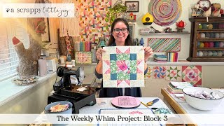 The Weekly Whim Block 3 | The Hopeful Maple Block & My Trick for Fussy Cutting with Any Ruler