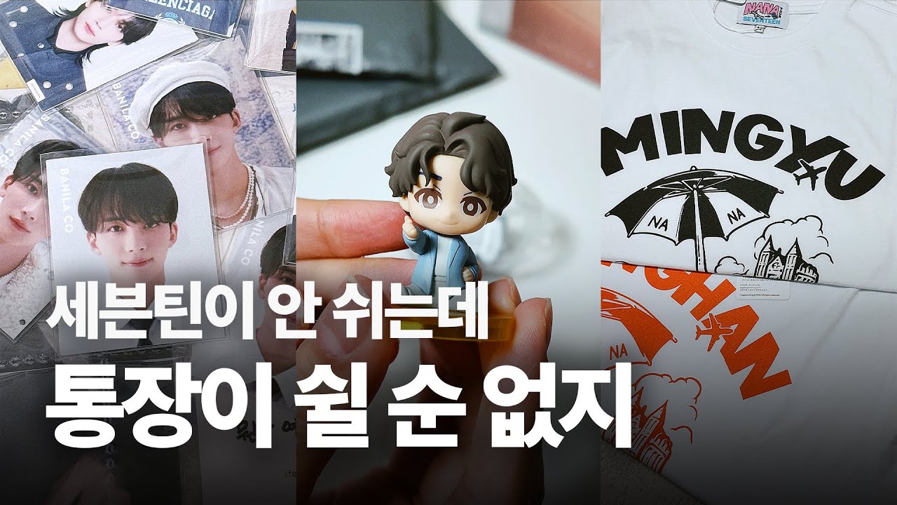 [캐럿로그] 세븐틴이 안 쉬는데 캐럿이 쉴 순 없지 | 증사 슬리브 • 컵홀더 스크랩 • 나나투어 언박싱 • 페티틴 • 반택깡 • 택배깡 • 포카 정리