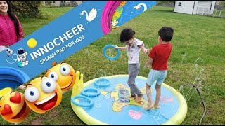 INNOCHEER Splash Pad ,68 Inch Sprinkler Splash Pad Toys for Kids &Toddlers Summer Outdoor Water Toys