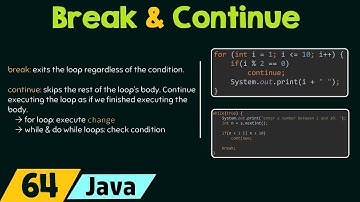 Break and Continue Keywords in Java