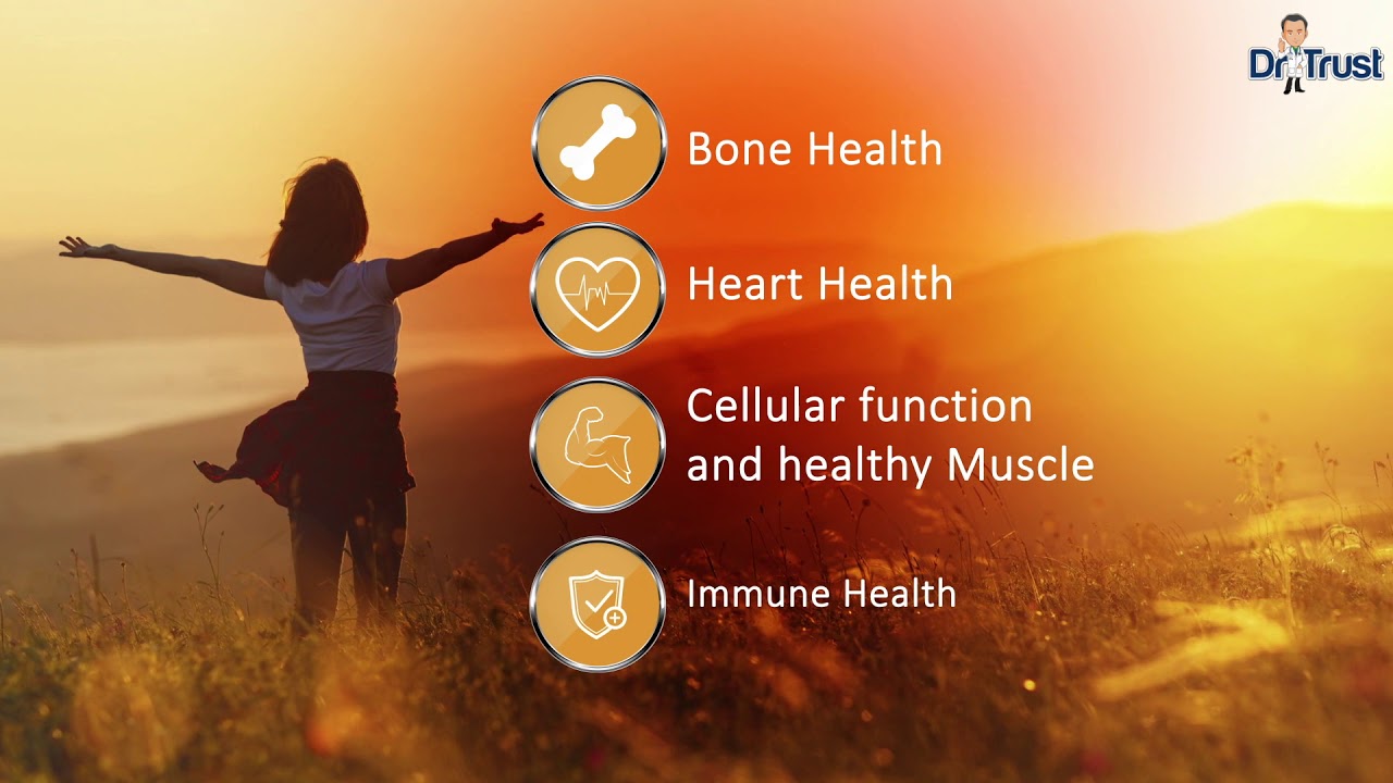 Dr Trust USA Vitamin D3 5000 IU Dietary Supplement Veg Capsules for Men