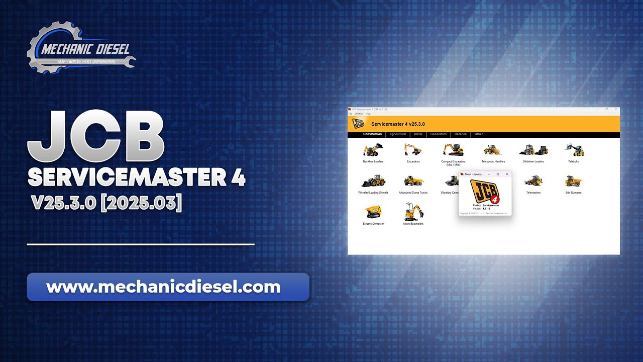 Exploration of JCB SERVICEMASTER 4 V25.3.0 [2025.03] Software Feature ...