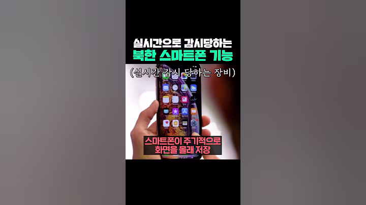 실시간으로 감시 당하는 북한 스마트폰 기능