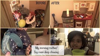 My morning routine||deep cleaning the toy room||cleaning
motivation||tamil vlog