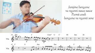 Banyu Langit || Violin Cover   Sheet Music