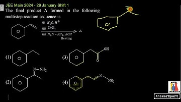 The final product A formed in the following multistep reaction sequence is