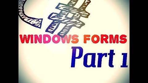 #1. Программирование с использованием Windows Forms