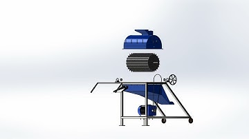 Exploding And Colapsing Animation of a maize threshing machine.