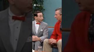 Mr Rogers interviews Pee-wee Herman.