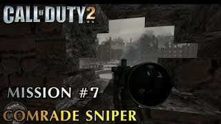 . Call of Duty 2 Soviet Sniper Mission | Intense Stalingrad Fight Scene (Russian Campaign)