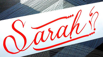 Sarah Name Signature Calligraphy Status | #signature #cursivewriting #cutmaker #sarah