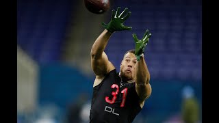 2020 NFL Scouting Combine Linebacker drills - Alex Highsmith 2/29/20