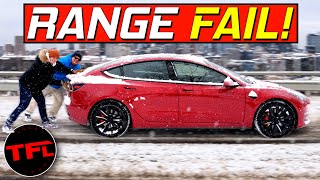 Tesla Model 3 SUBZERO Range Test: We All Know That EV Range Is Bad In The Cold...But THIS Bad!