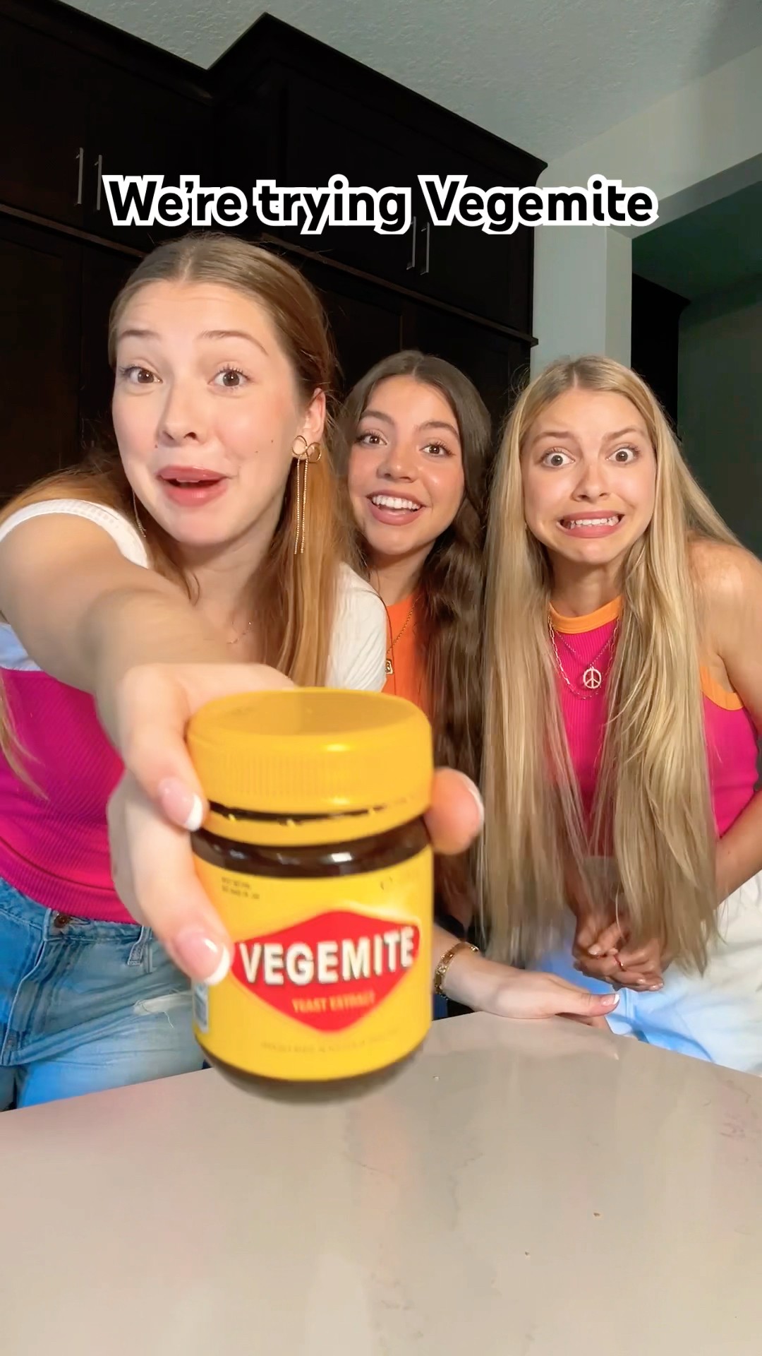 Trying VEGEMITE for the FIRST time! ??? | Triple Charm #shorts