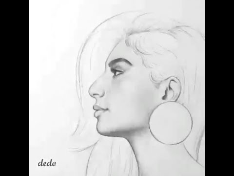 رسم وجه من الجانب بطريقة محترفة ,How To Draw Side View of Face