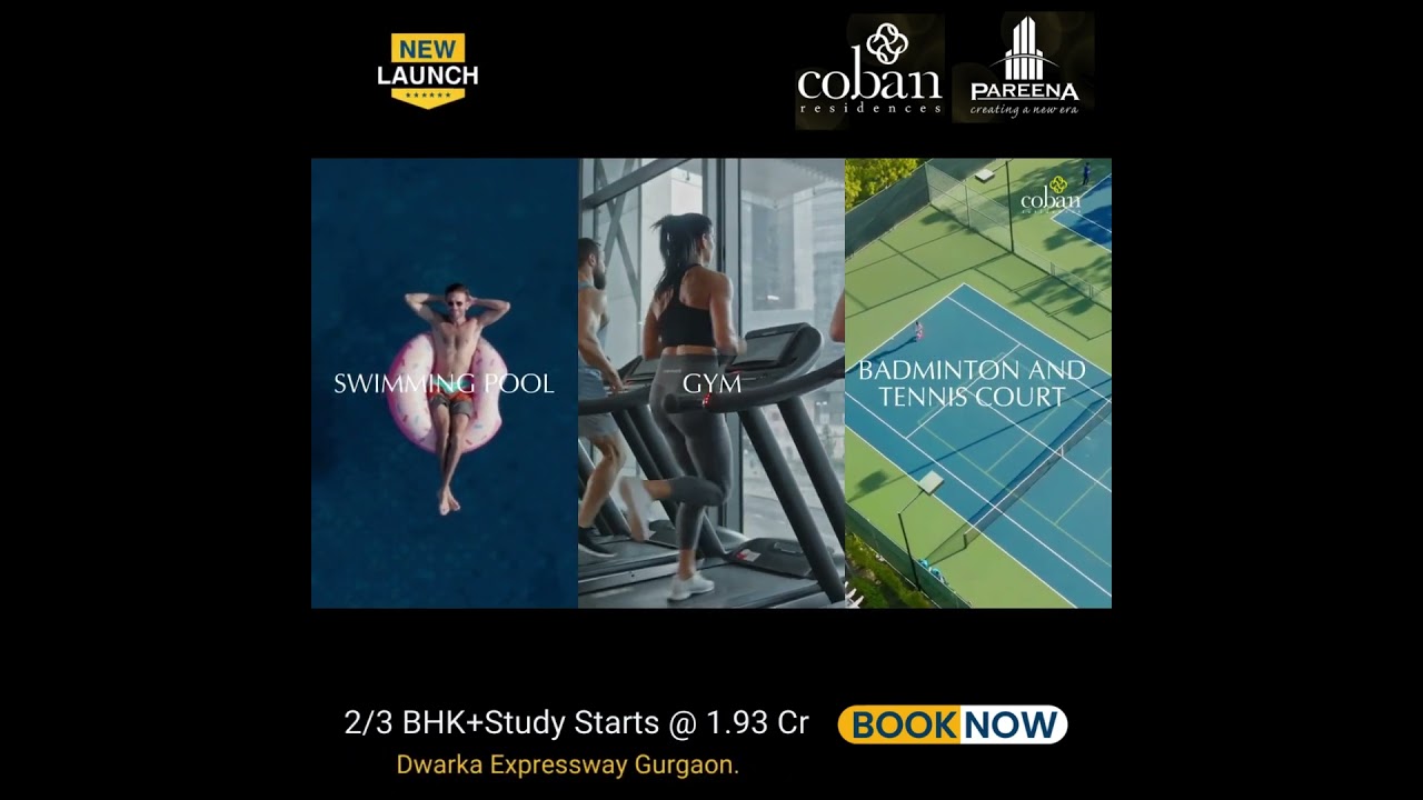 Pareena Coban New Launch 2/3 BHK+S Luxury AC Apartments 