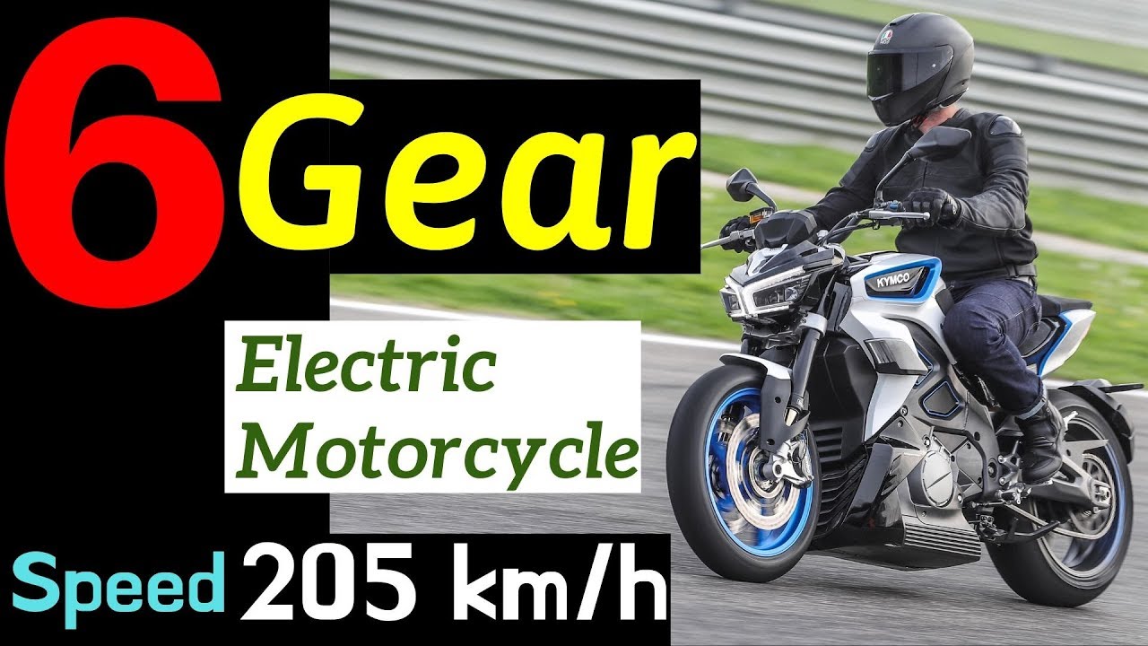 Electric Motorcycle With 6 Gear Kymco Revonex YouTube