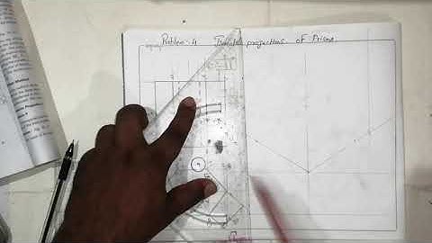 Problem 4# box method#isometric  projection of prisms and square slot # isometric of view #prisms