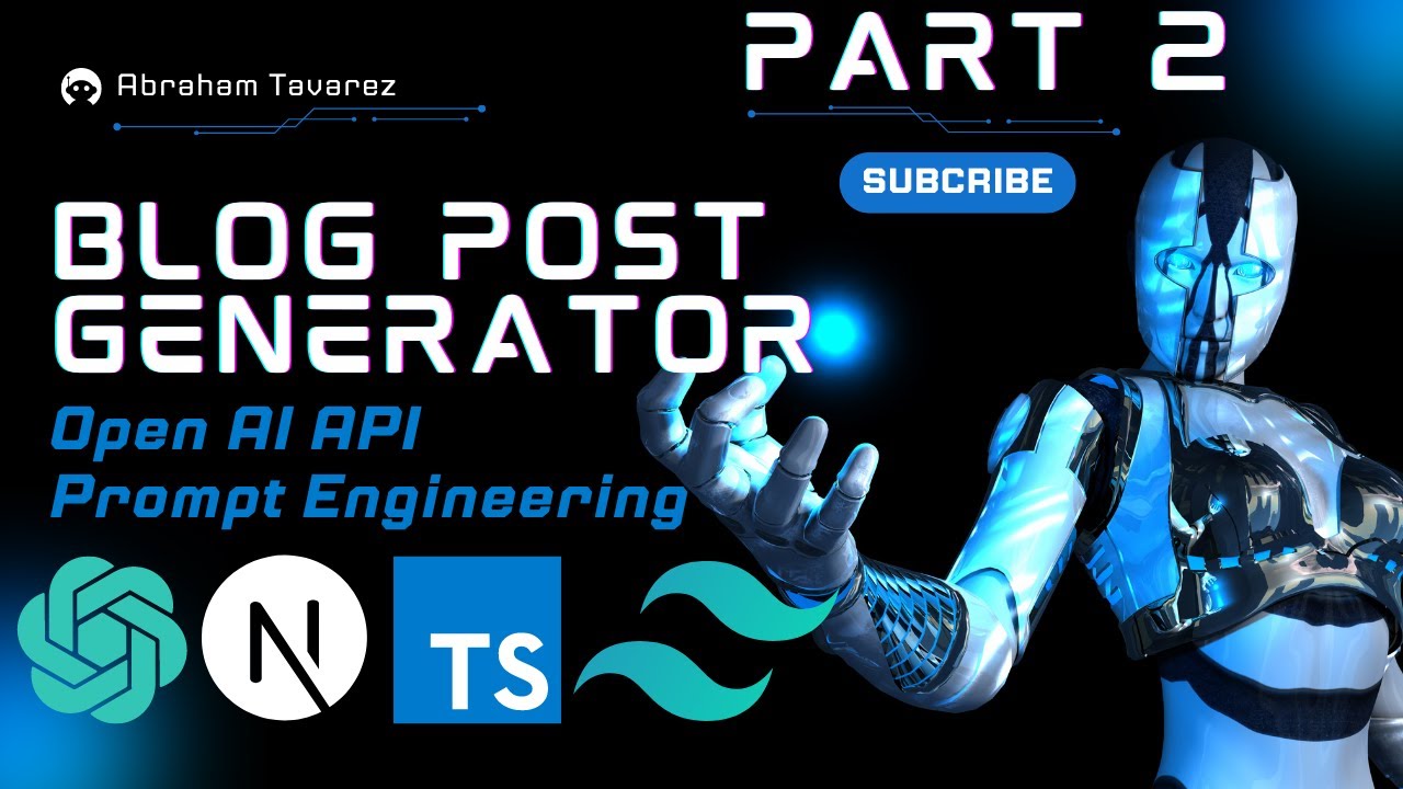 Blog Post Generator App (Part 2) - OpenAI Setup and Prompting - YouTube