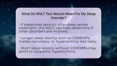 What Do MSLT Test Results Mean For My Sleep Disorder? - Sleep Apnea Support Network