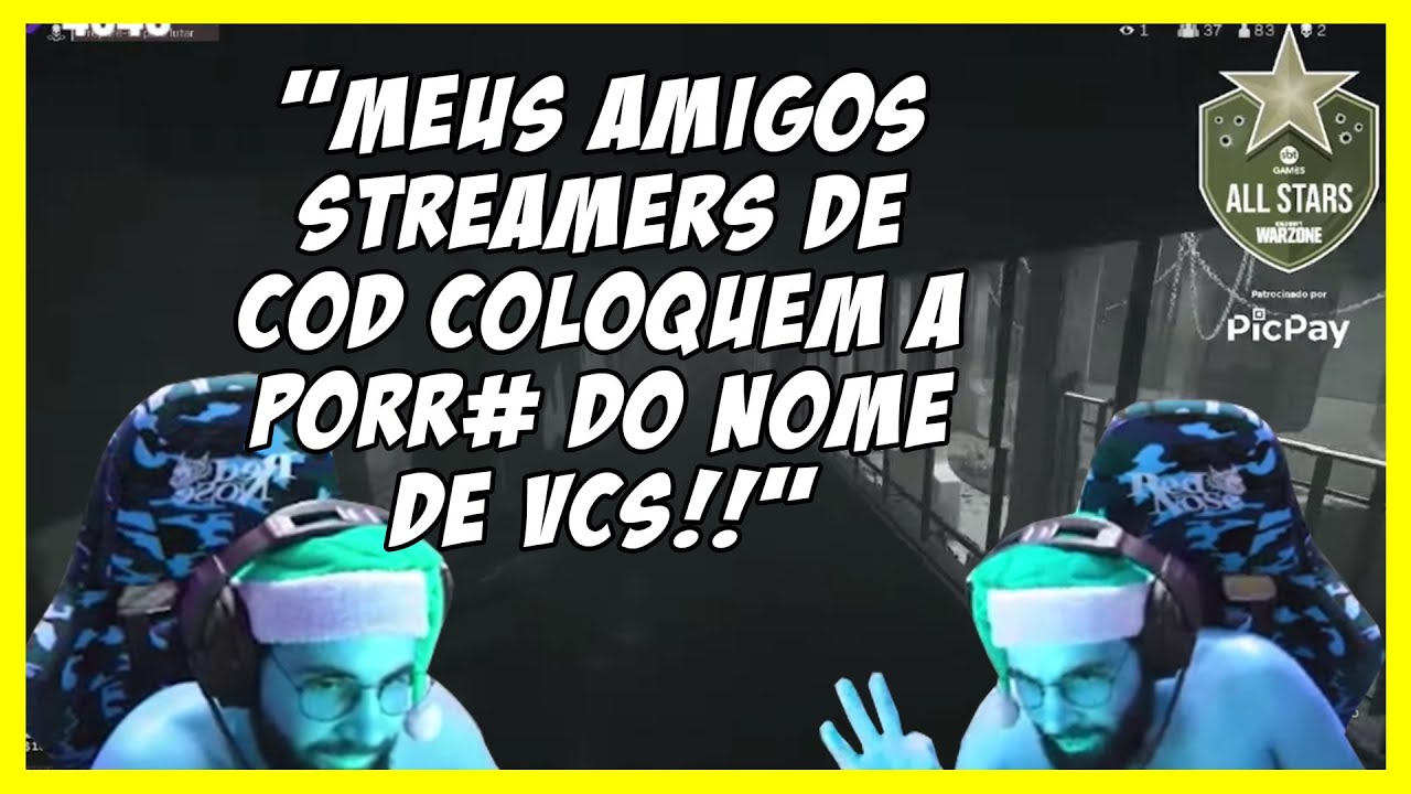 SMZINHO PUTO COM OS STREAMERS DE COD - SBT GAMES ALL STARS #1