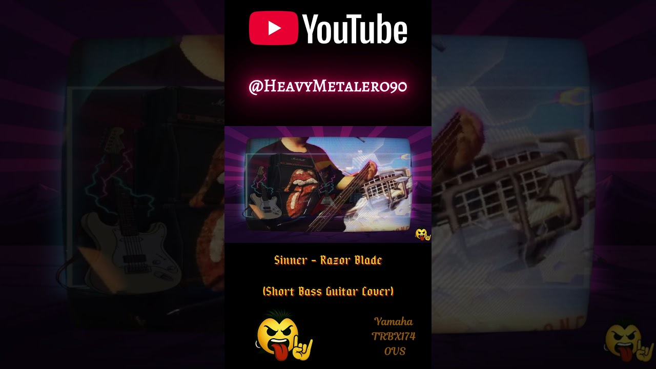 Obejrzyj Sinner - Razor Blade | #sinner #heavymetal #basscover w YouTube Obejrzyj Sinner - Razor Blade | #sinner #heavymetal #basscover w YouTube